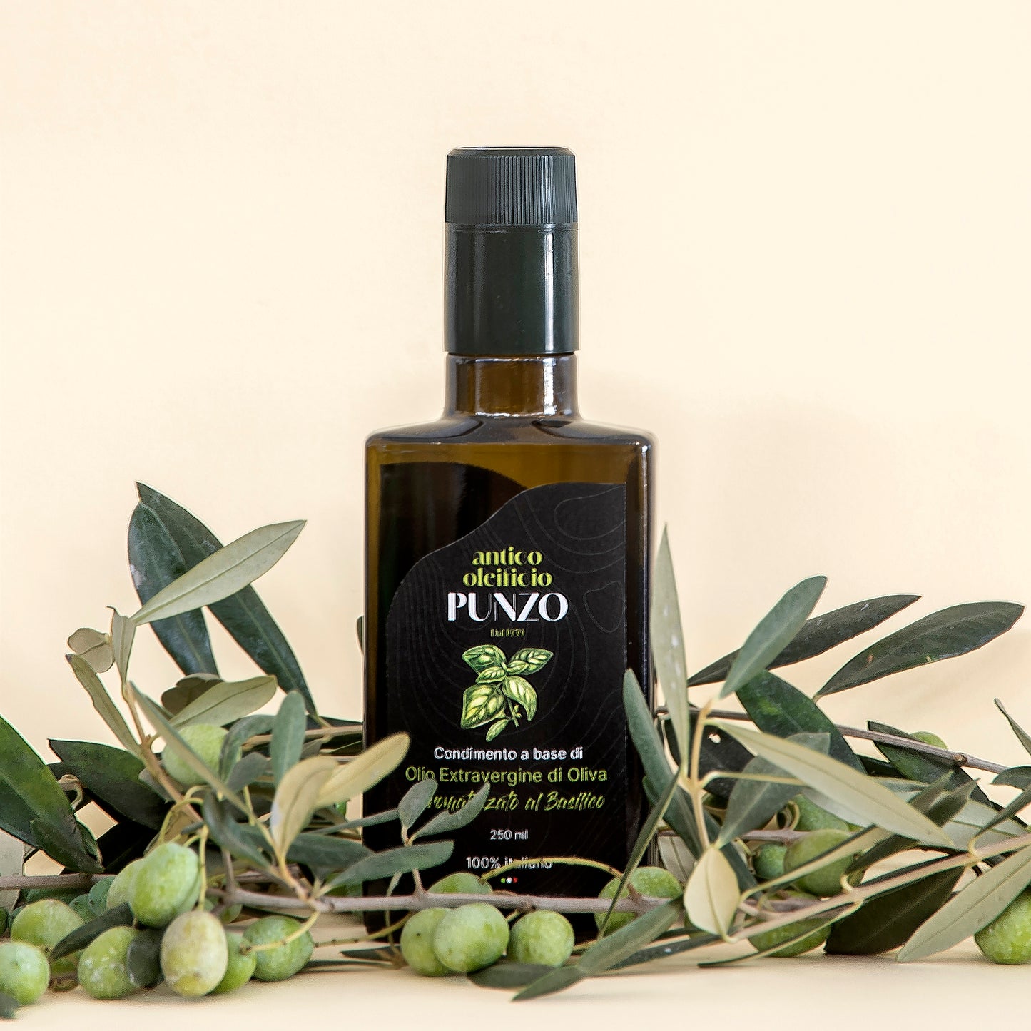 Olio Aromatizzato al Basilico - 250 ml